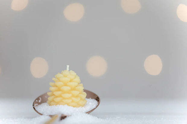 Wee Pine Cone Candle